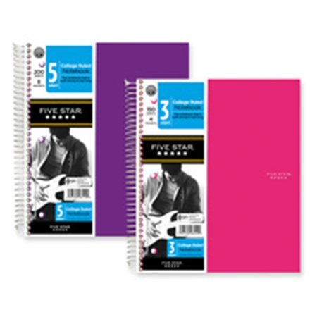 MEAD Mead MEA06050 Trend Notebooks- Perforated- 3-Subject- 150-Sht- Assorted 6050